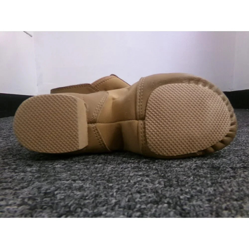 Pre-Owned Dance Jazz Shoes Dance Class Girls 6M AdultSlip On Leather Split Sole